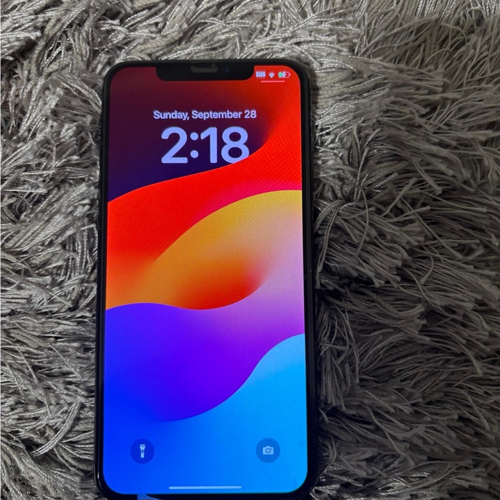 Apple iPhone with Black Frame